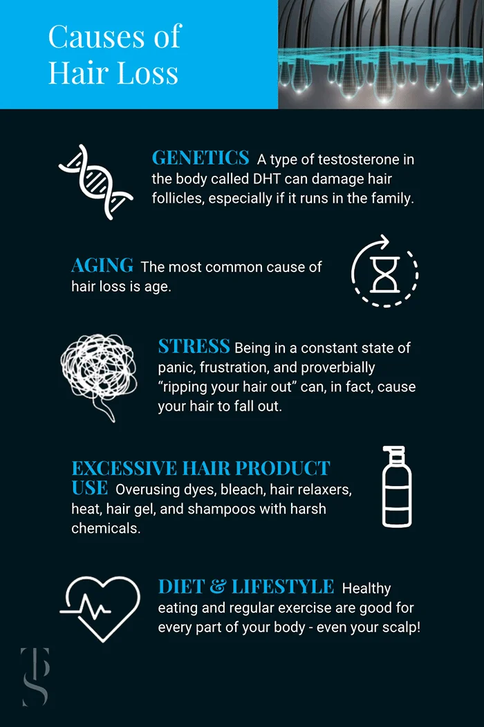 Causes of Hair Loss Infographics